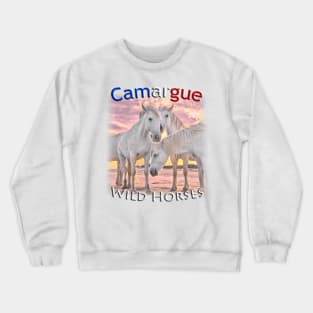 Sunset with the Camargue Mares Crewneck Sweatshirt